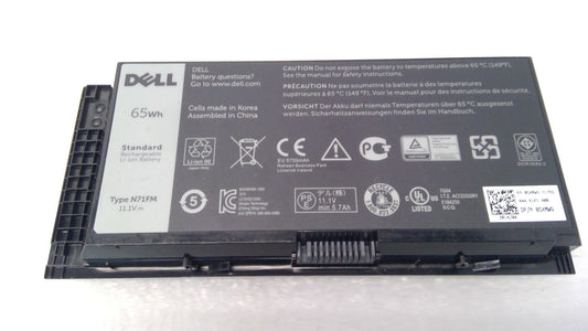 Genuine Dell Precision M4600 M4700 M4800 M6700 M6800 Laptop Battery N71FM 65Wh