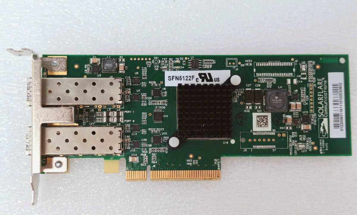 Solarflare SFN5122F S6102 10GbE Ethernet Dual Port Server Adapter PCIe Card