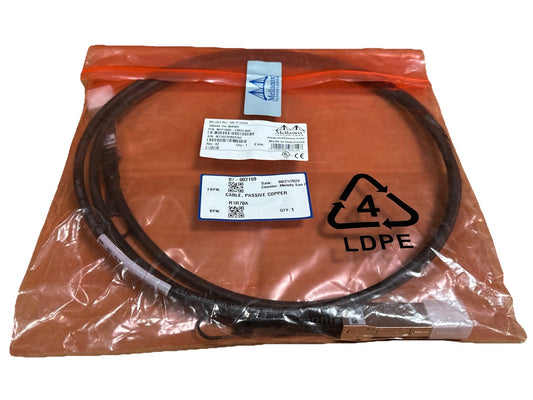 Nvidia Mellanox 100GbE QSFP 2m 30AWG Passive Copper Cable MCP1600-002E30N
