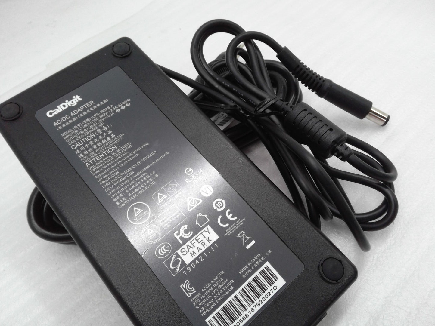 Original CalDigit AC/DC Adapter LPS-190AB FSP180-ACAN3 Power Supply 20V 9A 180W