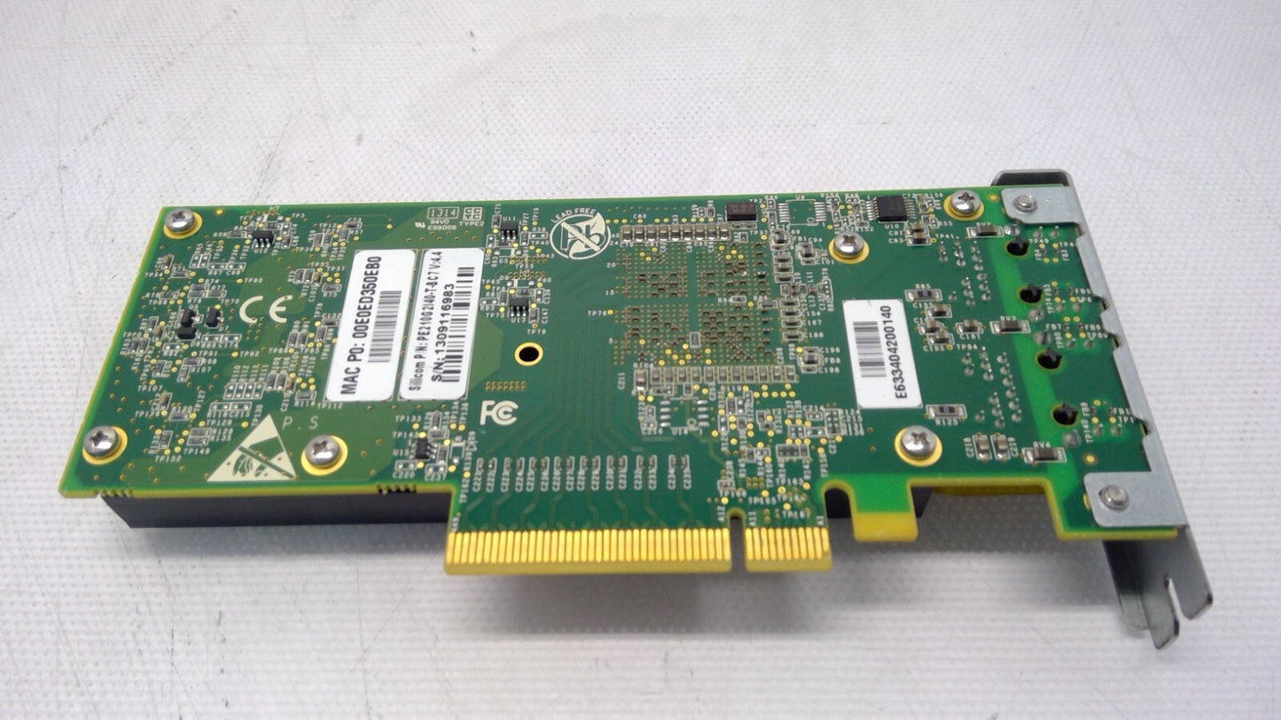 Silicom Dual Port 10gb Ethernet PCIe Network Adapter PE210G2140-T-BC7A w/Bracket