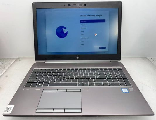 HP ZBook 15 G5 15.6" FHD i7-8850H@2.6GHz 32GB RAM 256GB P2000 Win11 *READ**