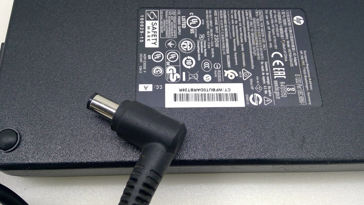 Genuine HP 230W AC Adapter HSTNN-DA12S 811593-001 IEC C16 C15 Cord