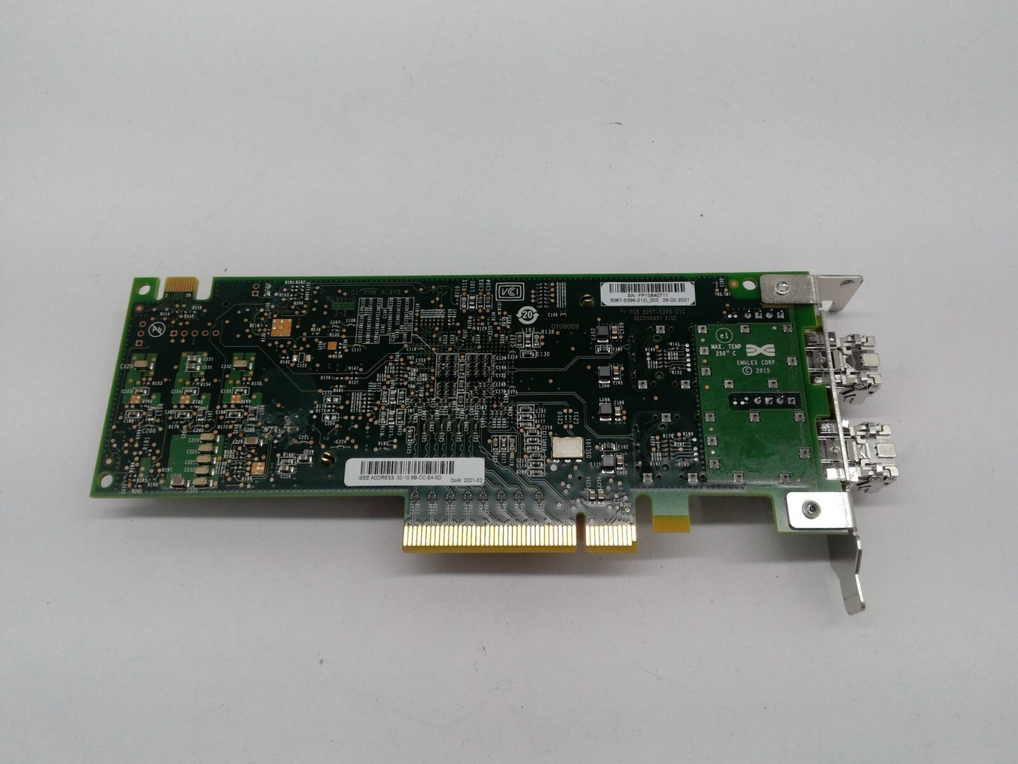 Dell 0VGJ12 Emulex LPE31002 16GB Dual Port Fiber Chanel FC Host Bus Adapter SFP