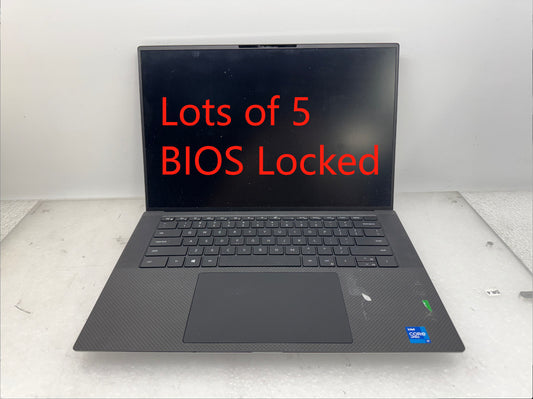 Lot of 5 Dell Precision 5560 15.6"FHD i7-11850H @2.5GHz 16GB BIOS Locked *Read*