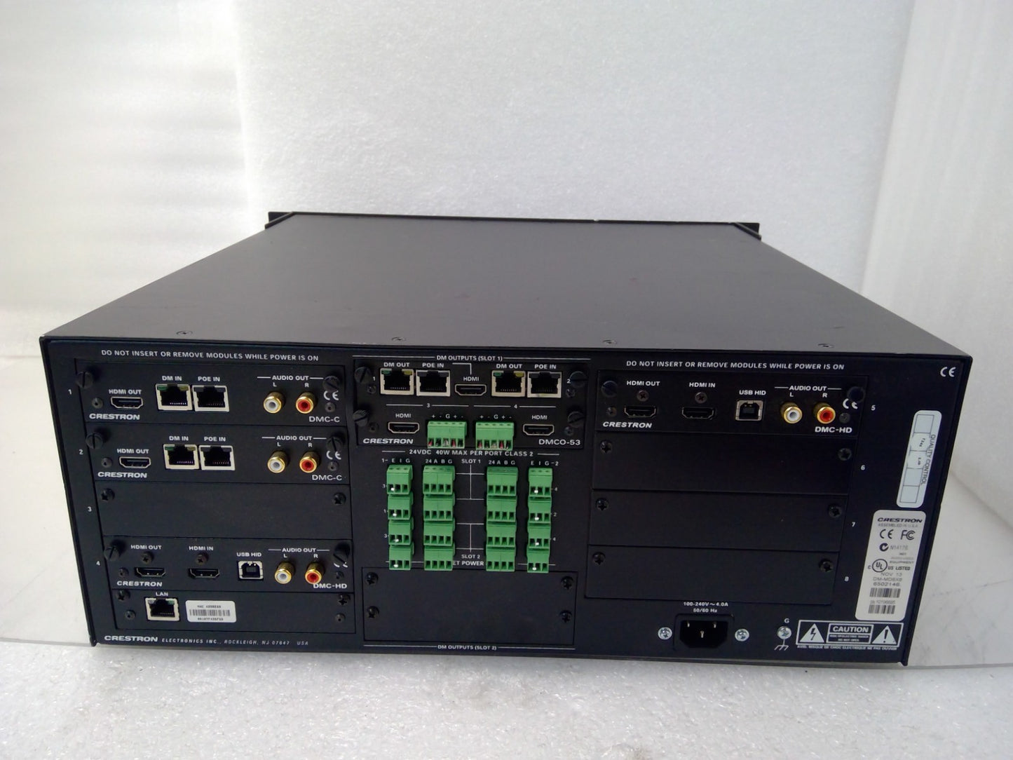 Crestron DM-MD8X8 HD Digital Media Distribution 2X DMC-HD 2X DMC-C