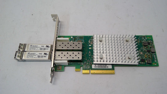 Lenovo QLE2692-LNV Dual Port 16GBE SFP PCIe Network Card Adapter w/2x Qlogic SFP