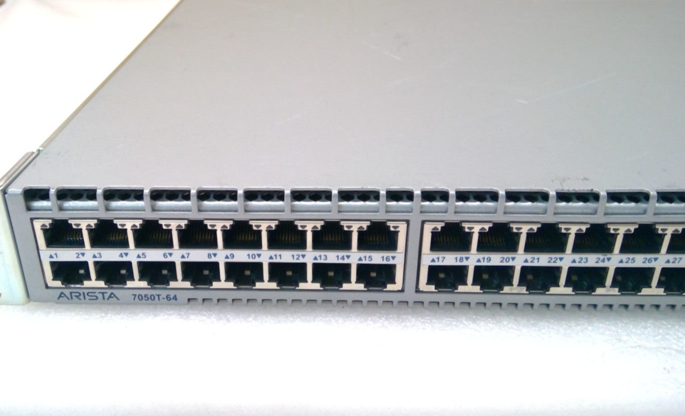 Arista DCS-7050T-64 48x RJ45 1/10GBASE-T 4x QSFP+ Ethernet Switch *READ*