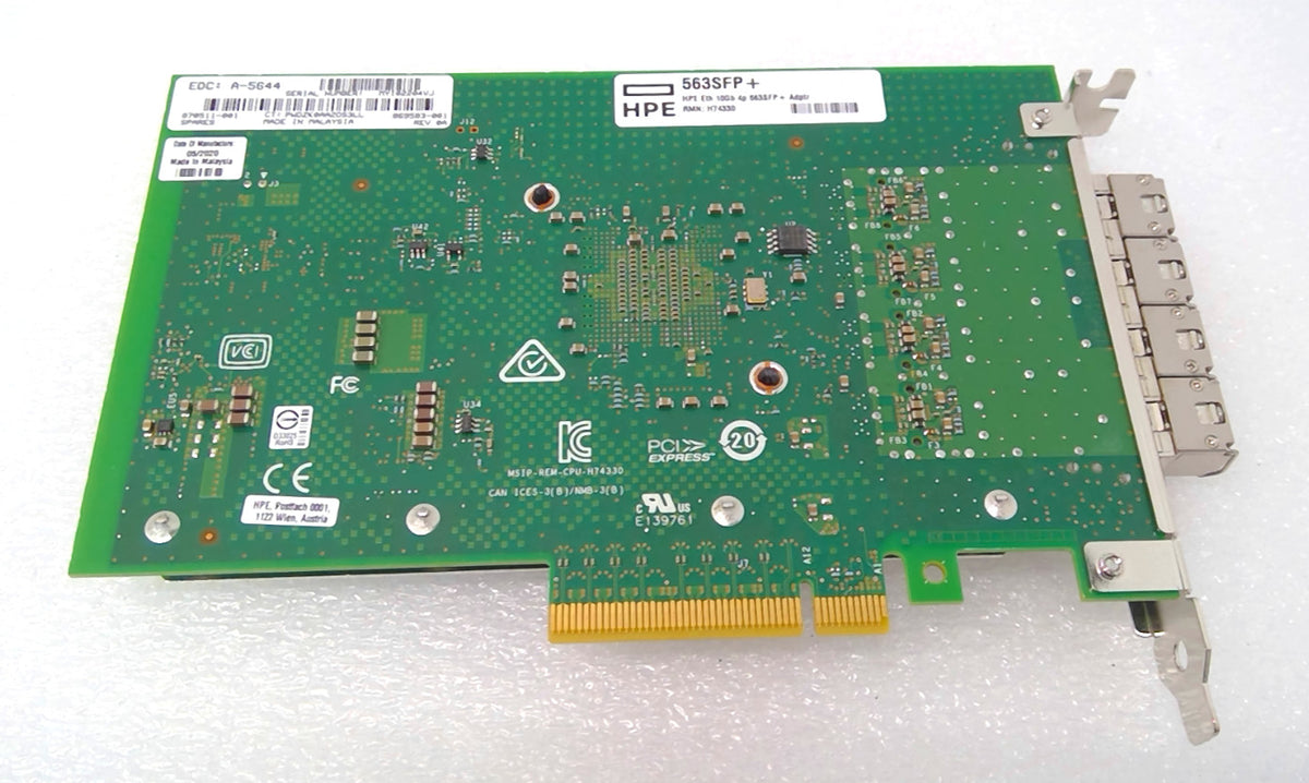 HPE 563SFP+ 10Gb 4 Port Network Adapter Intel X710-DA4 869583-001 870511-001