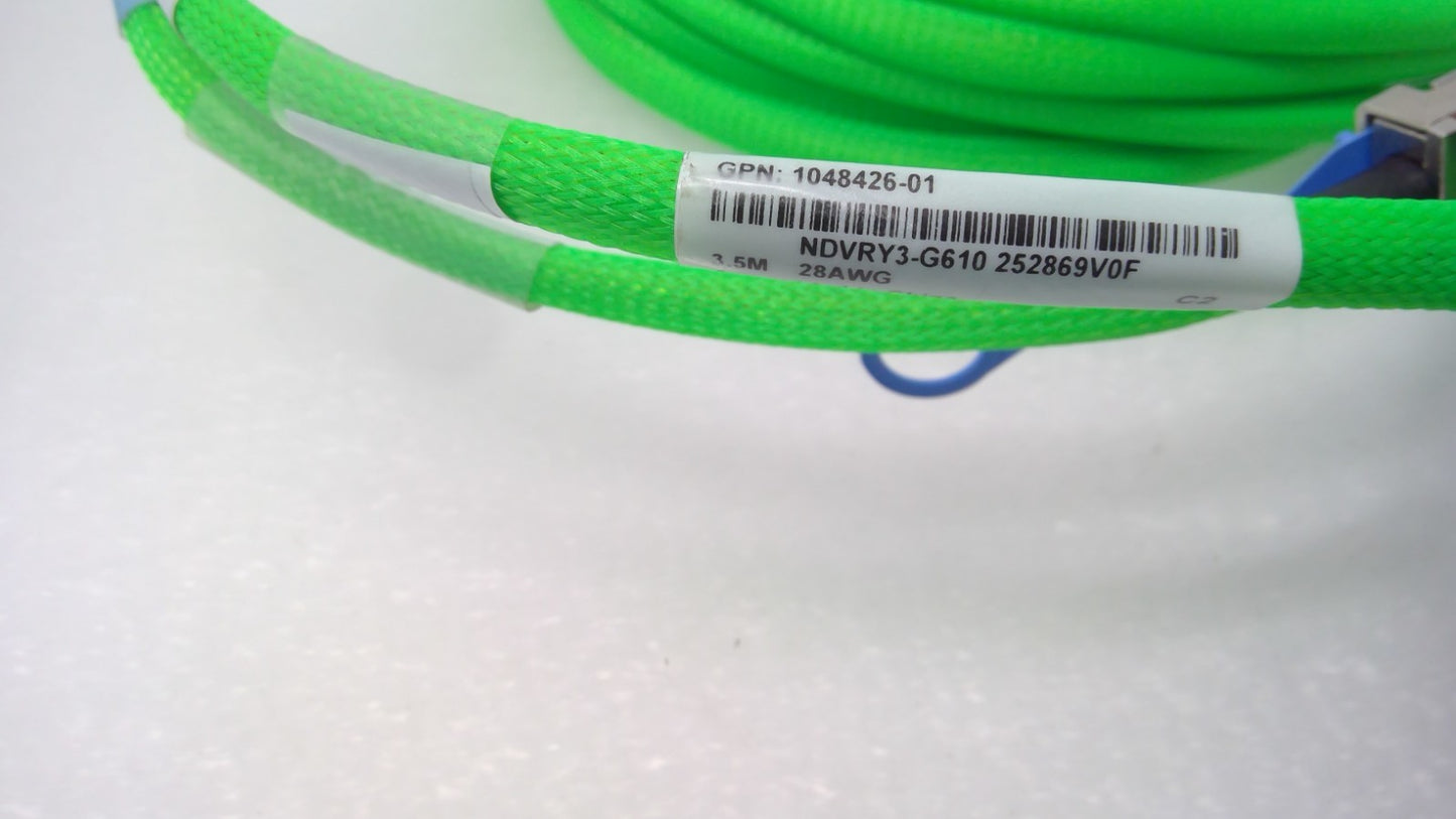 Amphenol NDVRY3-G610 400G  OSFP to 2x200G QSFP56 Breakout DAC Cable 3.5M 28AWG