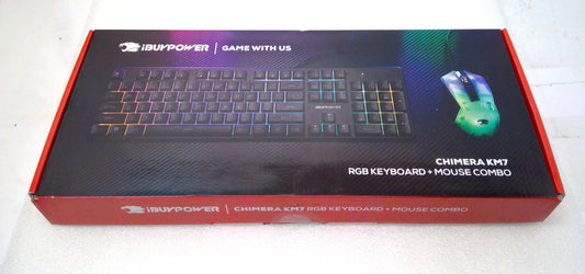 OPEN BOX iBUYPOWER Chimera KM7 RGB Gaming Keyboard and Mouse Combo