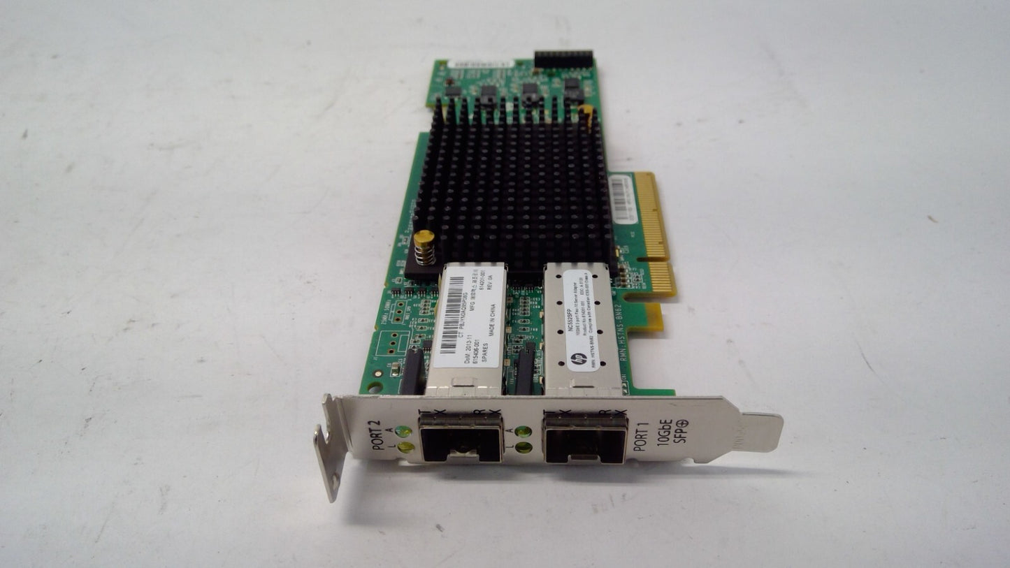 614203-B21 HP NC552SFP DUAL PORT 10Gb SFP+ SERVER ADAPTER PCI-e OCE11102 Half/P