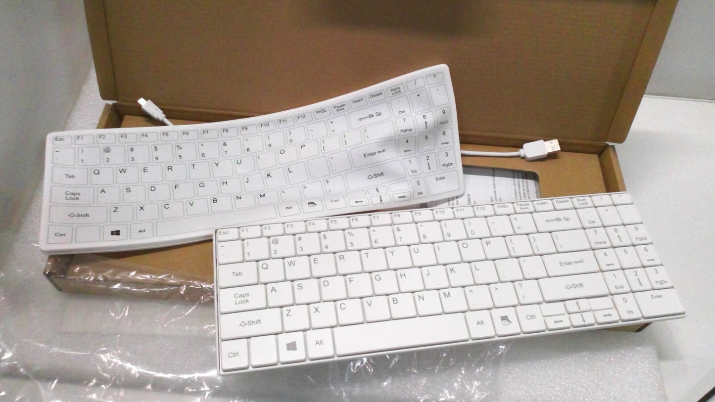 Lot of 10 - NEW HP WIRED USB KEYBOARD 926941-001 White