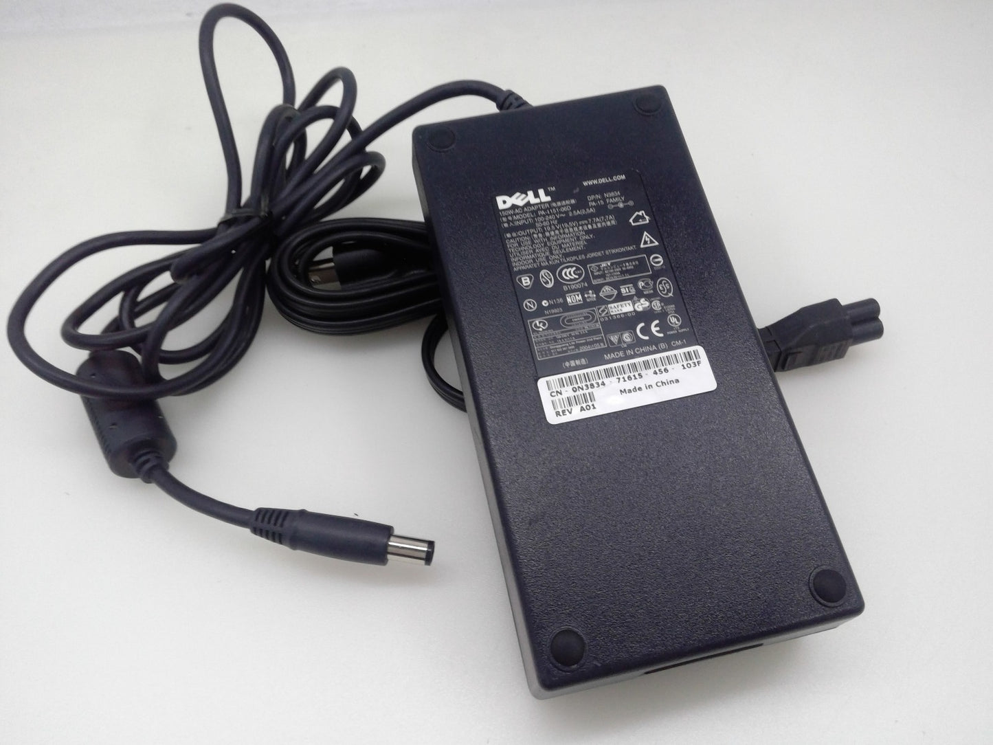 Original Dell 150W  19.5V 7.7A AC Adapter PA-1151-60D 7.4×5.0 mm N3834 PA-15