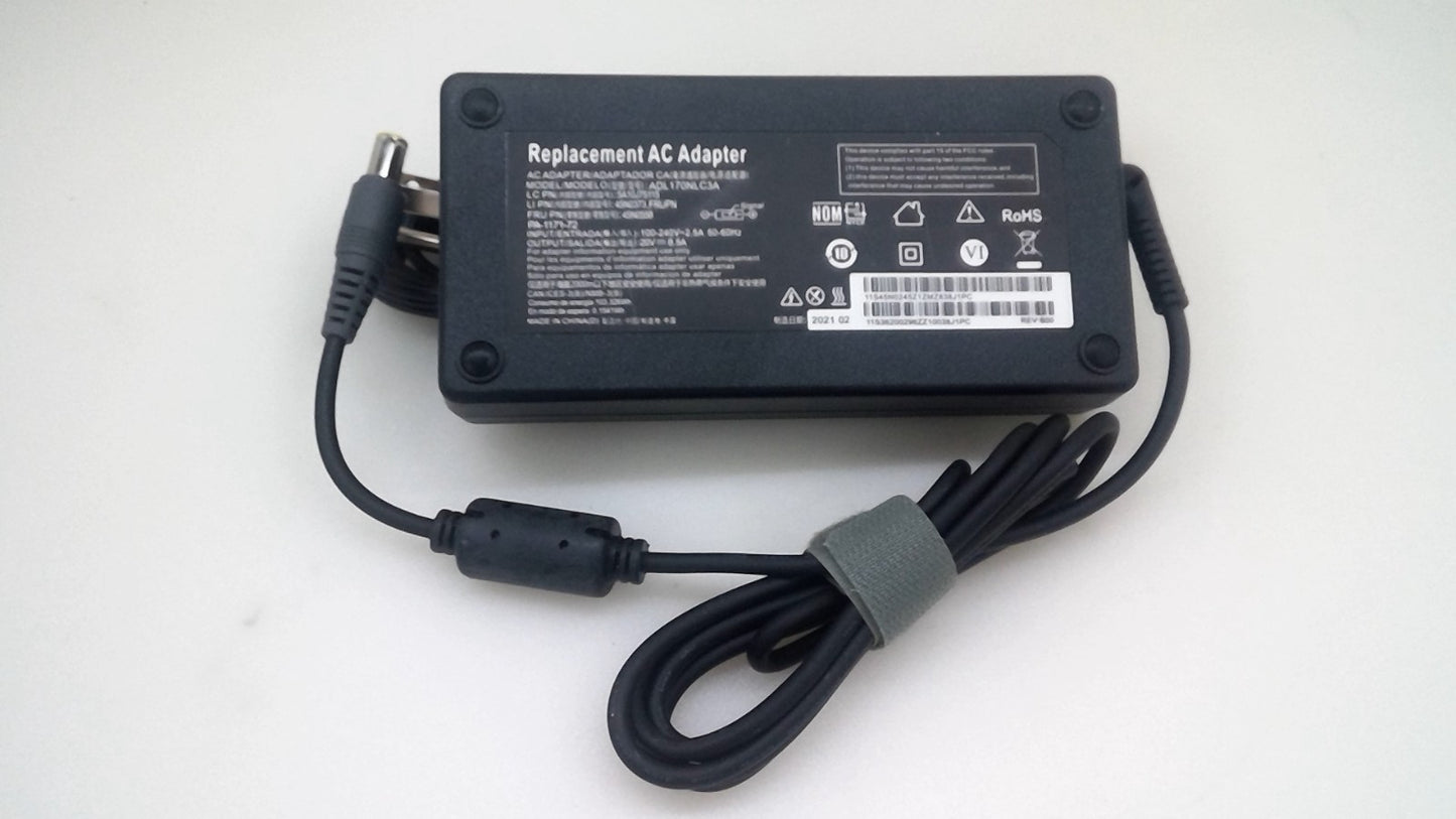 AC Adapter  Laptop Power Supply 20V 8.5A 170W ADL170NLC3A 45N0558 Tip 8.0*5.0mm