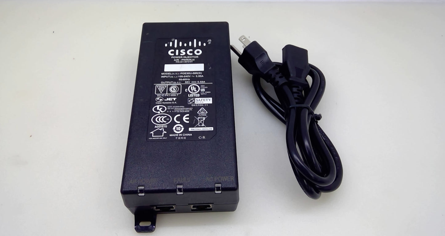 Cisco POE30U-560 (G) Netzteil 56V 0.55A Power Injektor Power-Over-Ethernet *Read