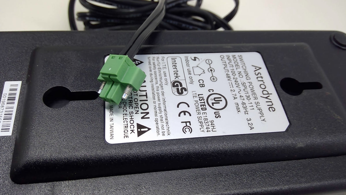 Astrodyne SPU130-111 48V 2.7A 130W Adjustable Switching Power Supply Green 2-Pin