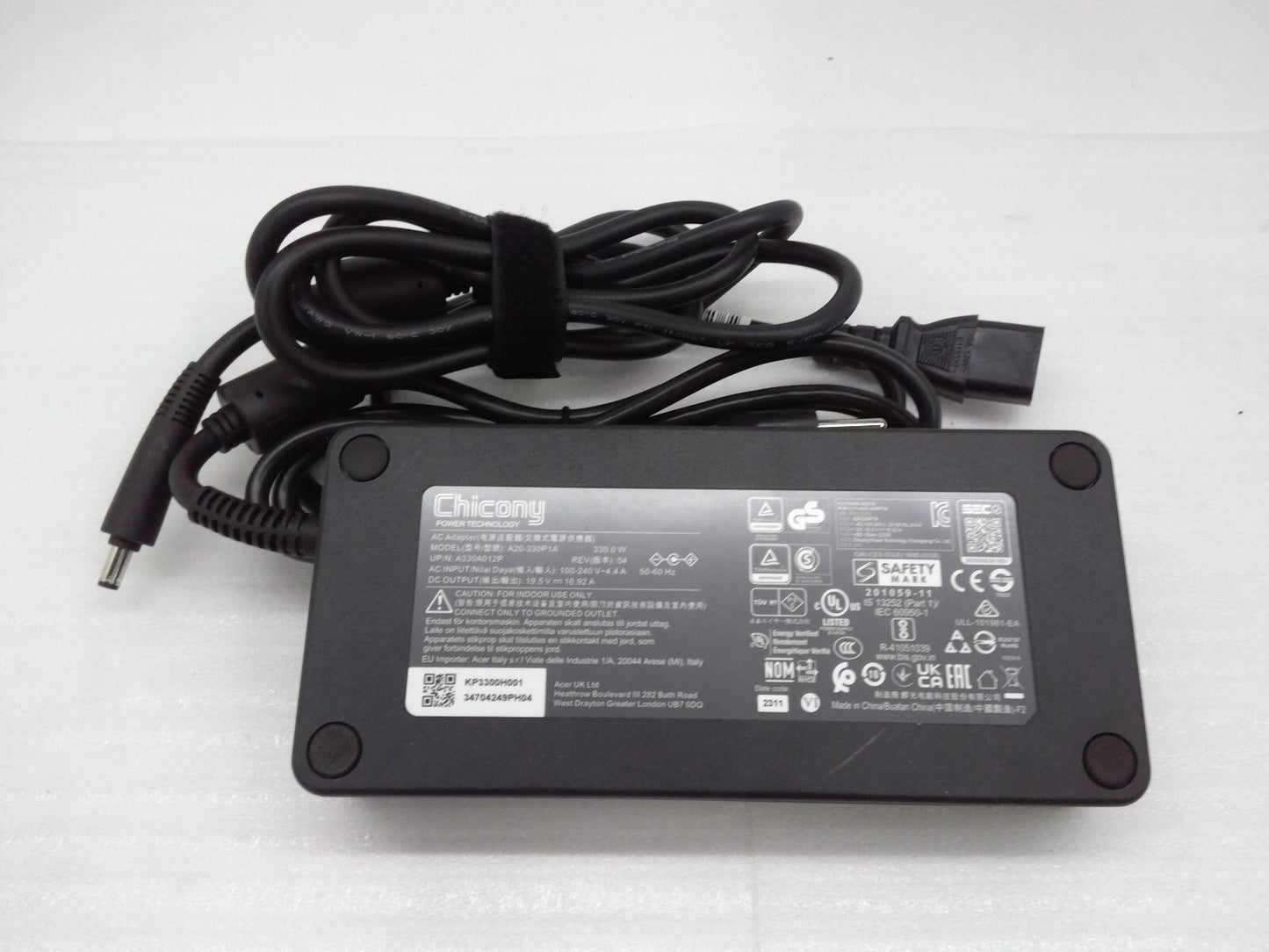 Acer/Chicony 330W 19.5V Charger A20-330P1A 5.5mm Power Adapter, Predator Helios
