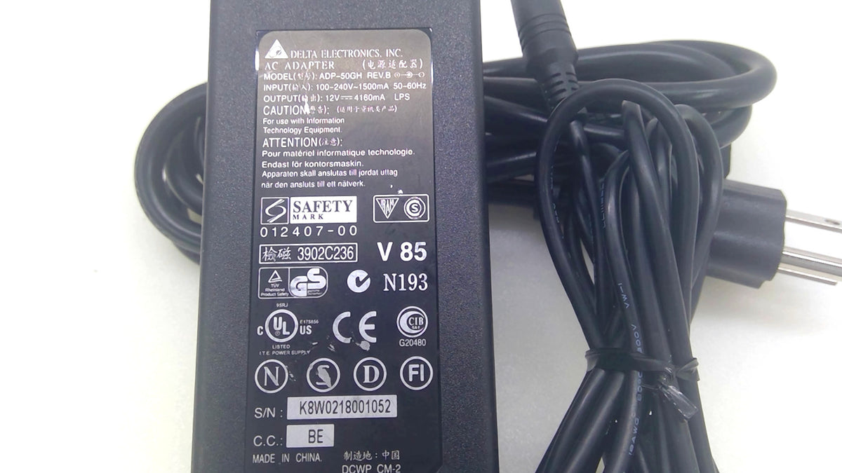 Genuine Delta ADP-50GH REV.B 12V 4.16A 50W AC Adapter 6.5x3.0mm Power Supply