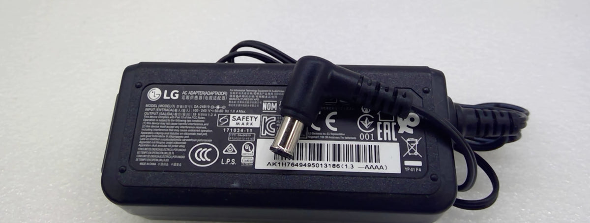 Genuine LG DA-24B19 19V 1.3A 25W AC Adapter Monitor Power Supply w/ Cord