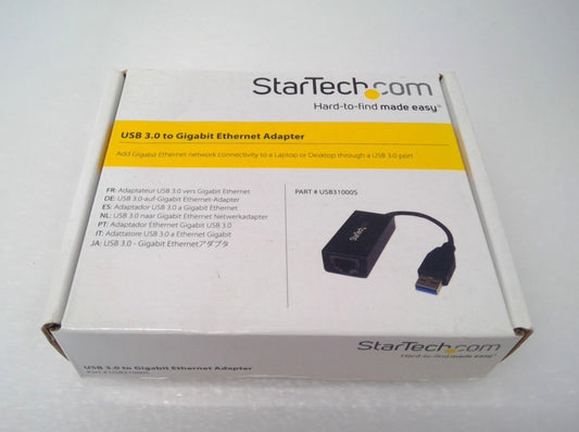 NEW Startech USB31000S USB 3.0 (Type-A) to Gigabit Ethernet Adapter