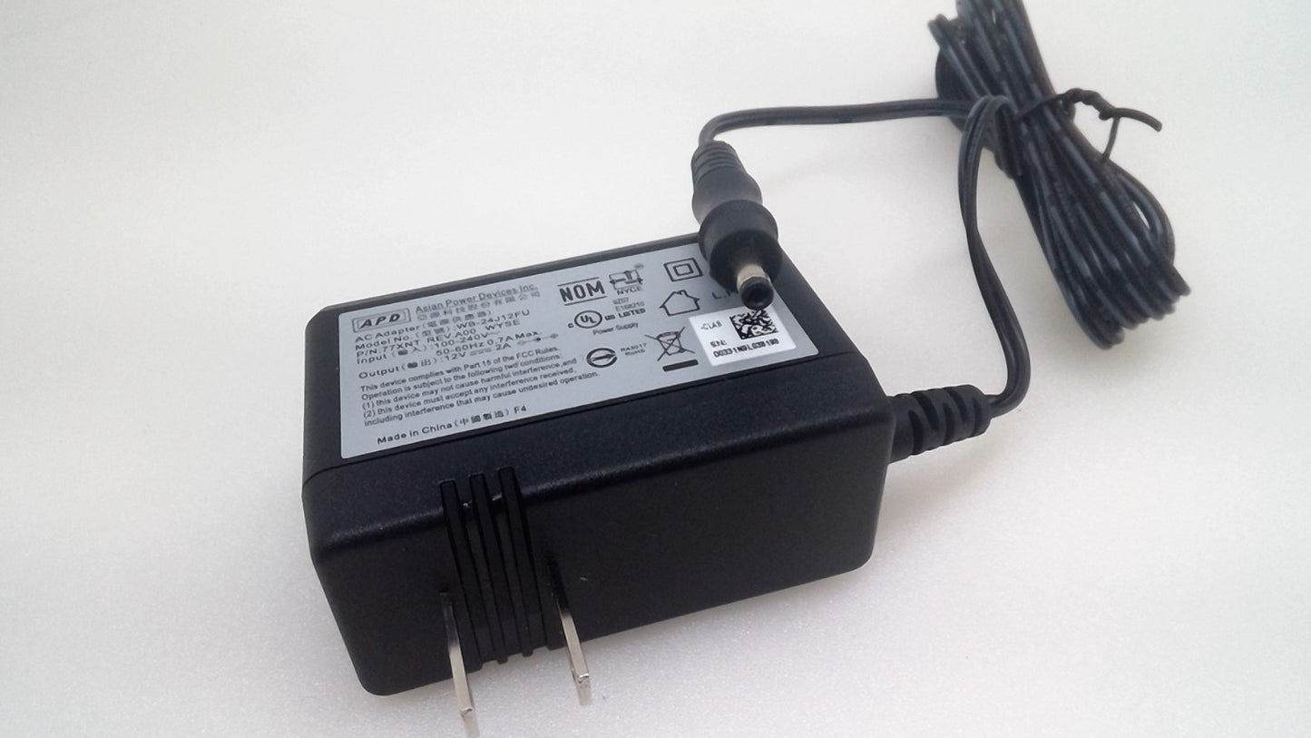 Lot of 10 Genuine APD AC Adapter WB-24J12FU 12V 2A Power Supply 4.0*1.7mm