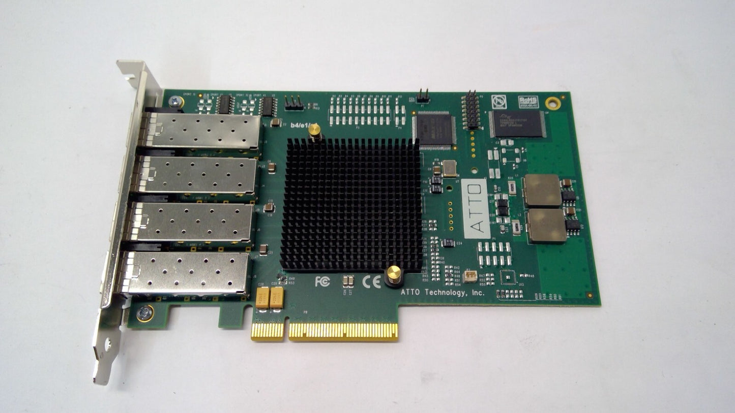 ATTO Technology FC84EN 4 Port 8GB Fibre Channel PCIe Card B4/E1/E1