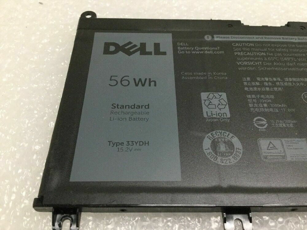 Dell 33YDH 15.2V 56Wh PVHT1 Battery For Dell Inspiron 7778 7779 laptop