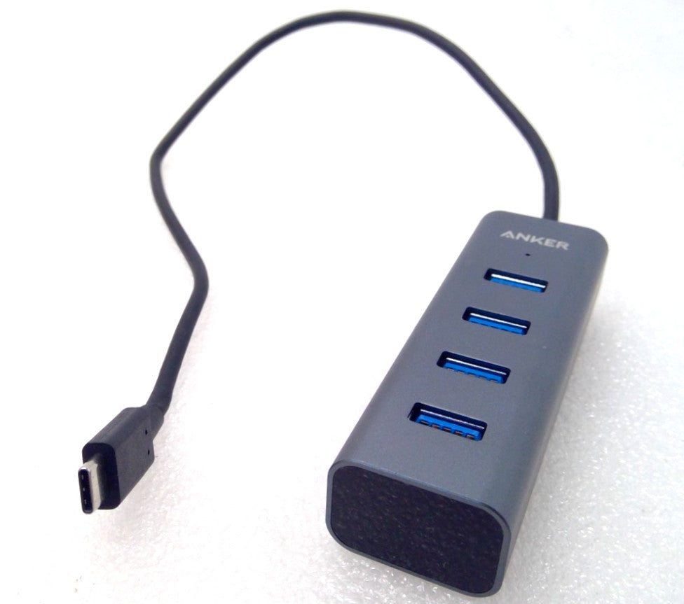 Lot of 5 Anker USB-C to 4-Port USB 3.0 Hub For USB Type C Devices A8305