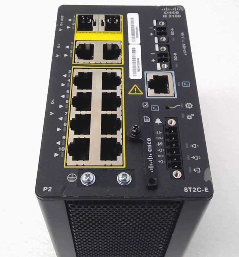 Cisco Catalyst IE-3100-8T2C-E 10-Port Gigabit Industrial DIN-Rail Switch*READ*