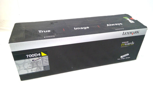 New Lexmark 700D4 Yellow Toner Cartridge 70C0D40