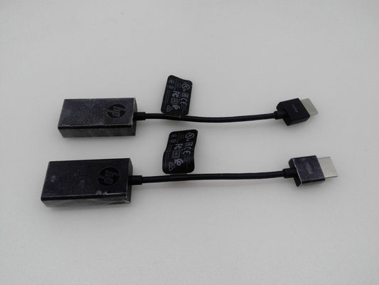 Lot of 2 HP HDMI to VGA Adapter 1080P Monitor Projector 700571-003 701943-001