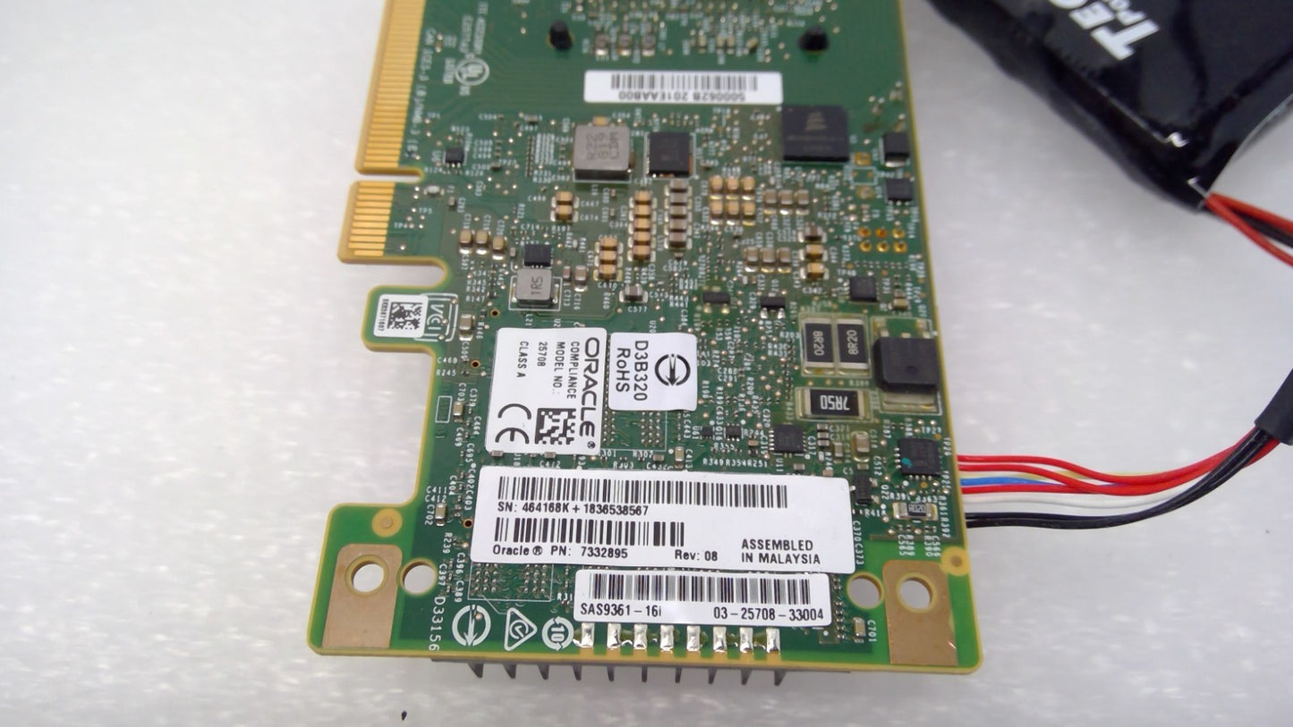 Oracle 7332895 LSI MegaRAID 9361-16i 16-PORT 12GB SAS PCIE RAID CONTROLLER