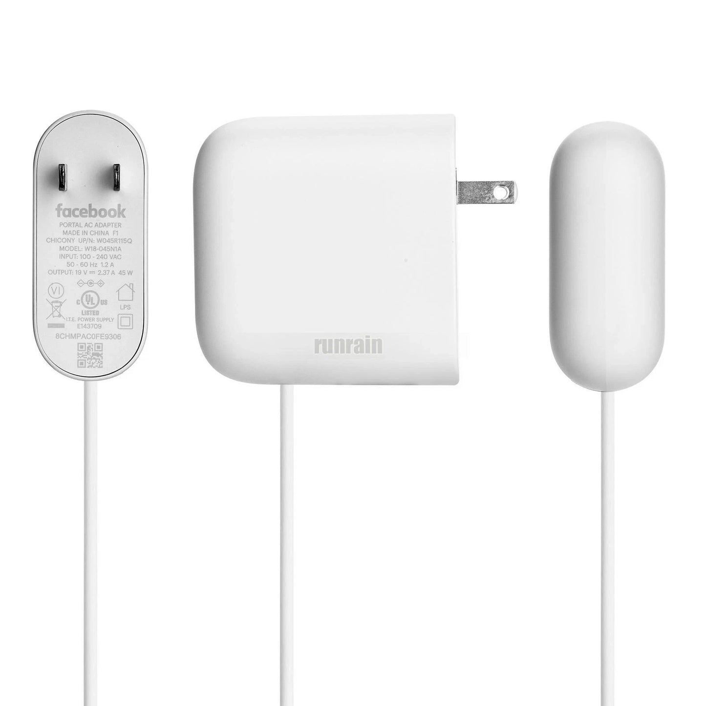 Facebook Power Adapter 19V 2.37A W18-045N1A for Facebook Portal 10" Display 2nd