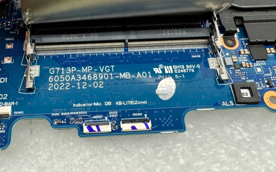 ROG G713PV Laptop Motherboard AMD Ryzen 9 7845HX@3.0GHz RTX 4060 6050A3468901