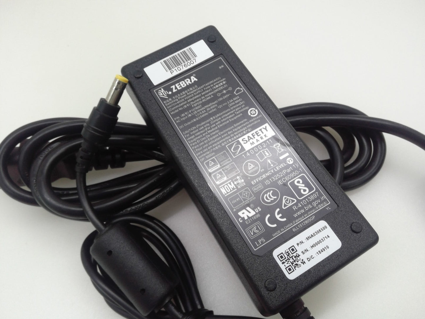 Genuine Zebra 30W 12V 2.5A AC Power Adapter FSP030-RCAM-A
