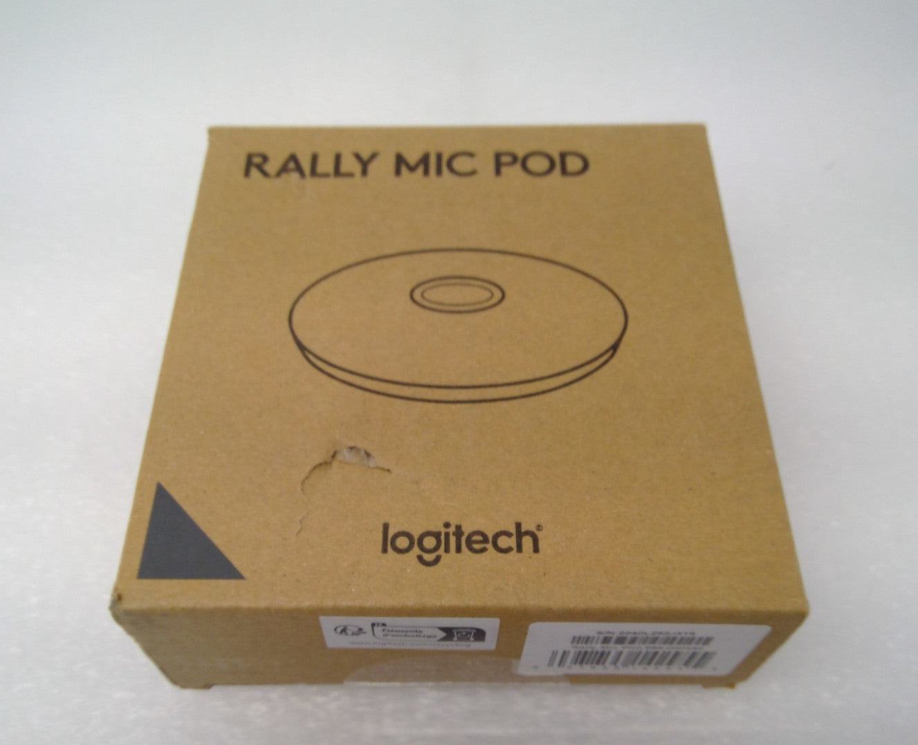 Logitech V-U0049 Black Rally Mic Pod Boundary Microphone (P/N: 989-000430)