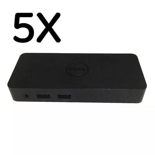 LOT OF 5 GENUINE DELL D1000 DUAL VIDEO USB 3.0 DOCKING STATION JCJWD - Dock only