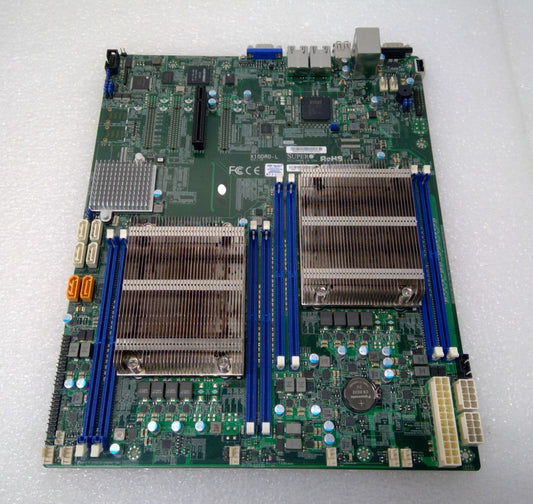 Supermicro X10DRD-L E-ATX dual-LGA 2011 DDR4 server motherboard with heatsink