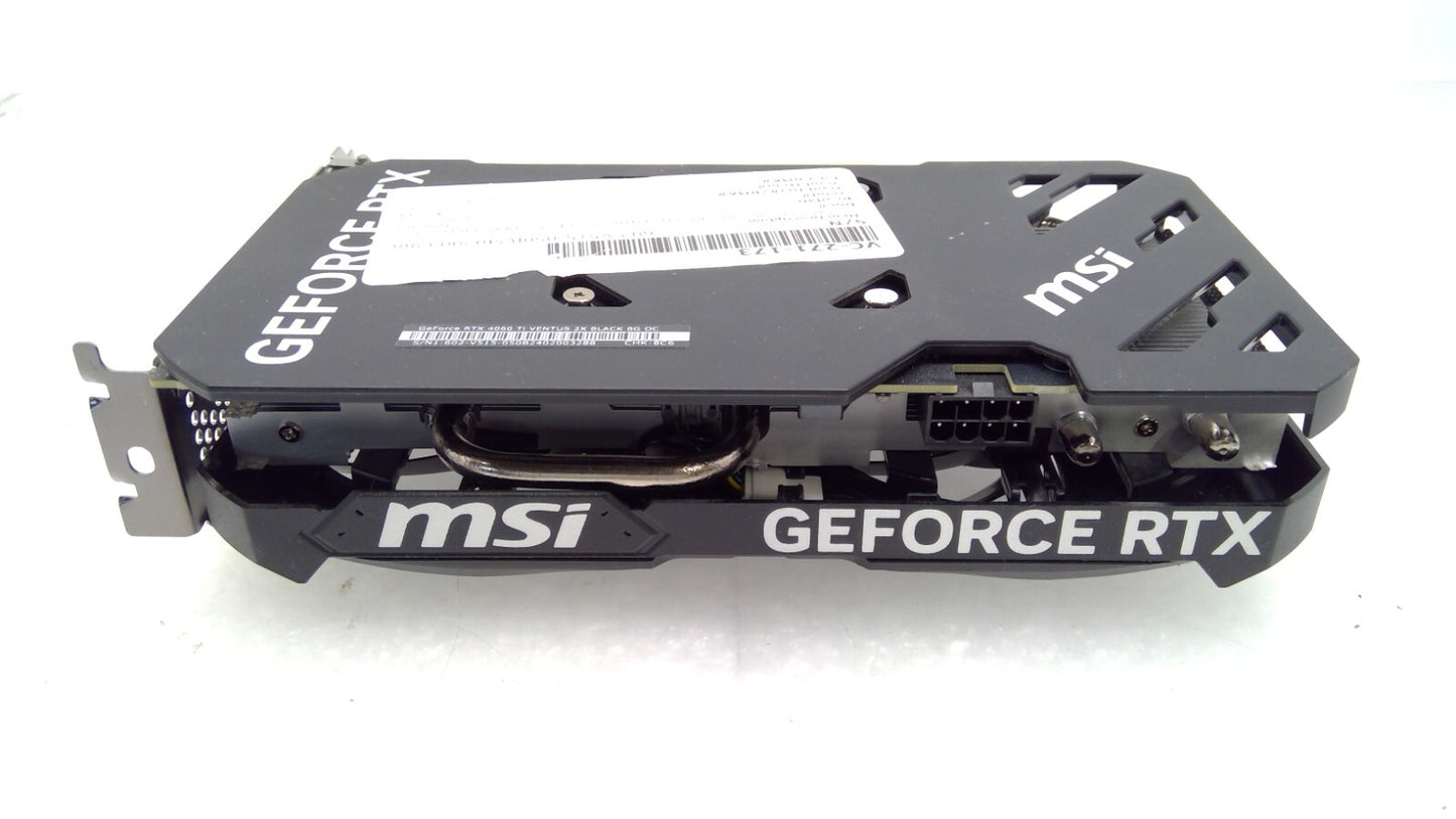 MSI NVIDIA RTX 4060 Ti VENTUS 2X BLACK 8G OC GDDR6 8GB Graphics Card