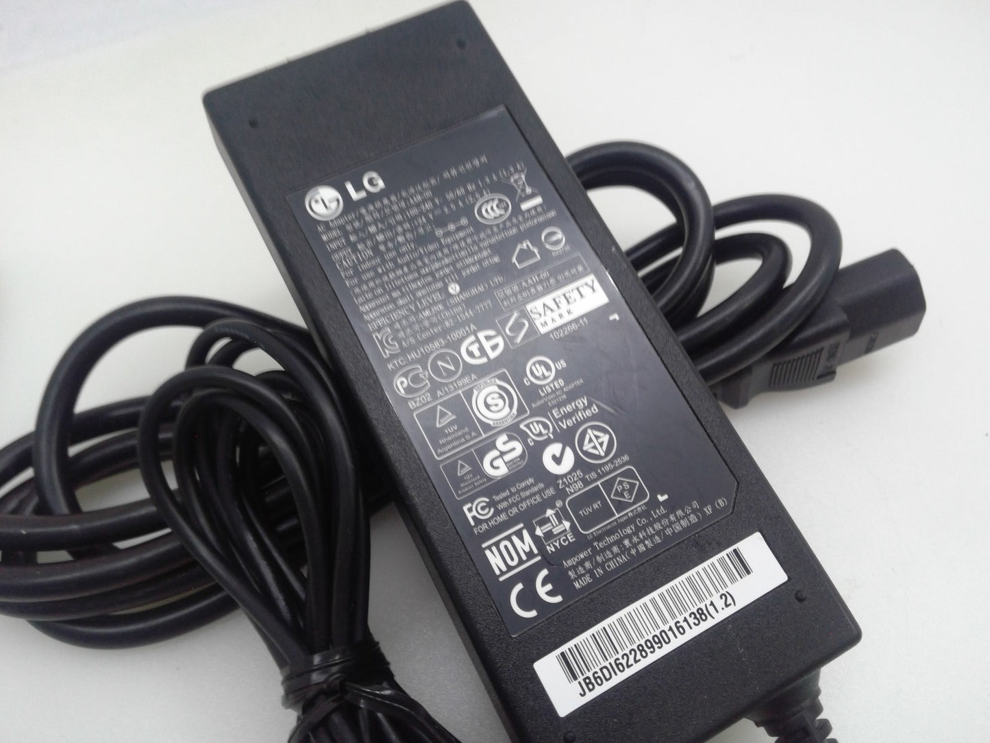 Genuine LG Model:AAH-00 AAH-OO 24V 2.5A Charger Switching Power Supply W/Cord