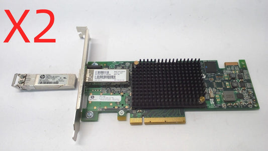 LOT OF 2 HPE SN1100E 16Gb Single Port HBA C8R38A 719211-001 High Profile