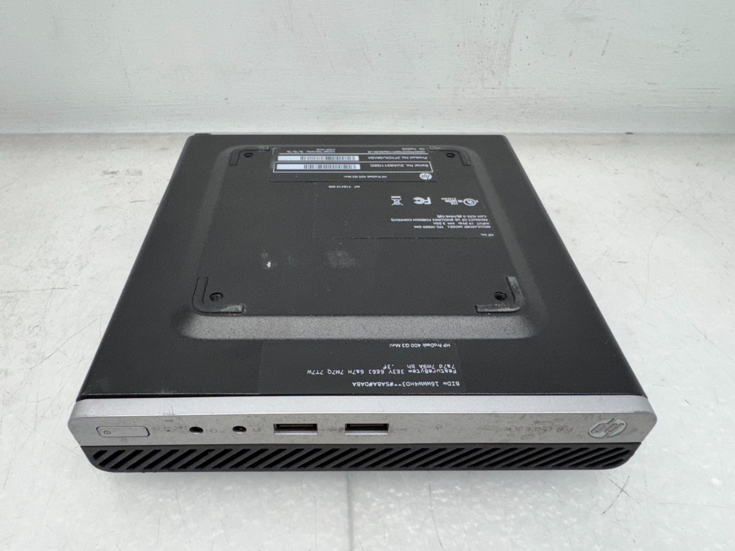 HP ProDesk 400 G3 mini Desktop i5-7500T/16GB RAM/256GB SSD Wi-Fi No OS w/AC READ