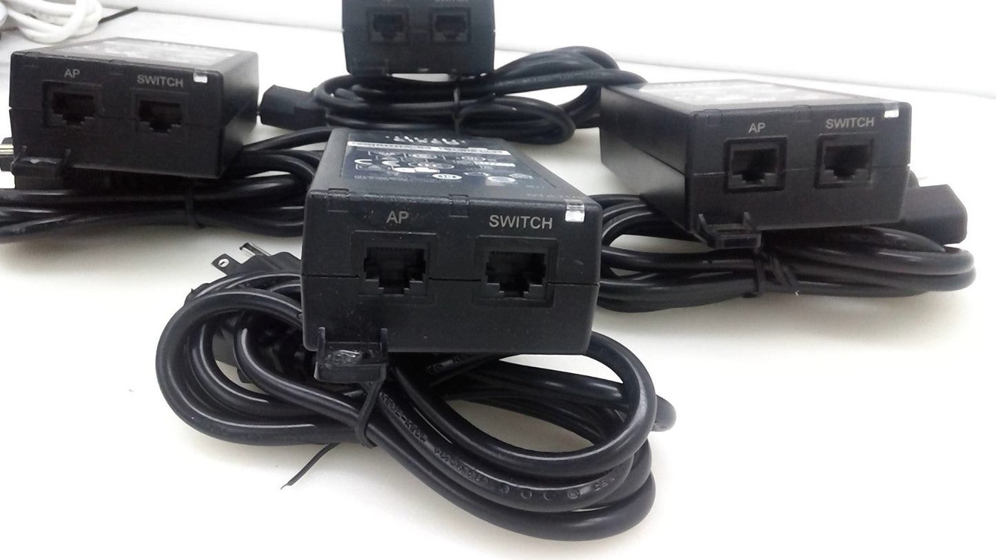 Lot of 4 Genuine Cisco AIR-PWRINJ5 FA015LS1-00 341-0556-01 POE Power Injector