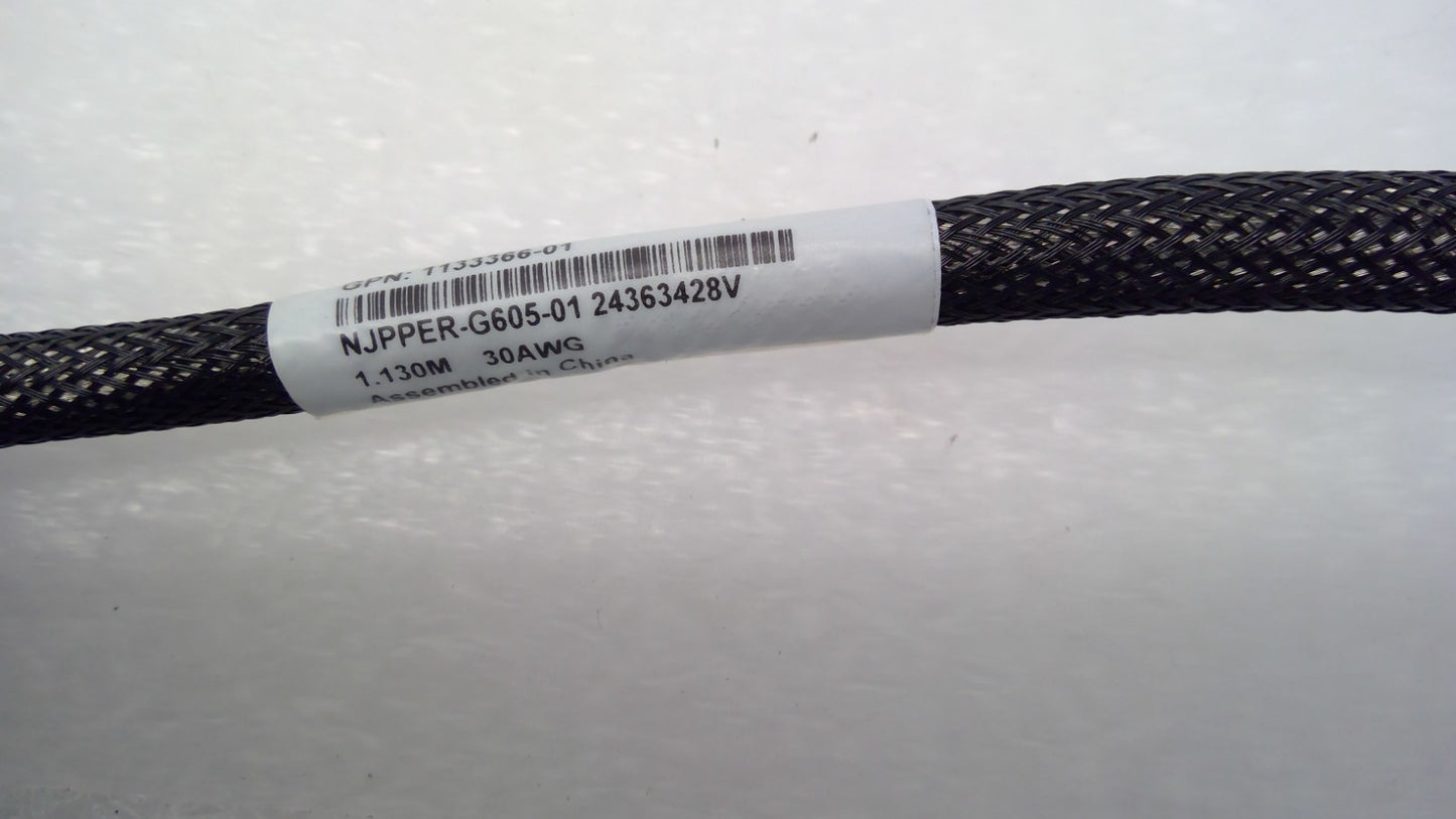 Amphenol 400G QSFP-DD TO QSFP-DD DAC Cable 1.13M 30AWG NJPPER-G605-01 1133366-01