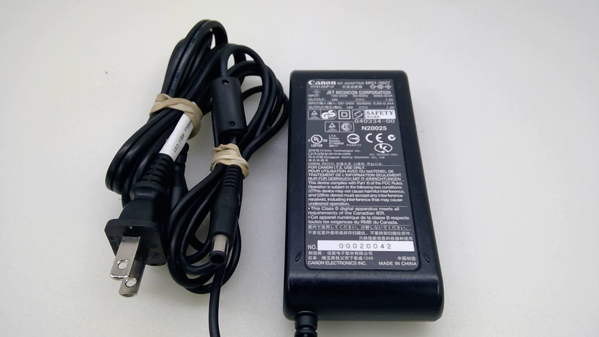 Genuine Canon MG1-3607 16V 1.8A AC Adapter imageFORMULA Scanner OEM