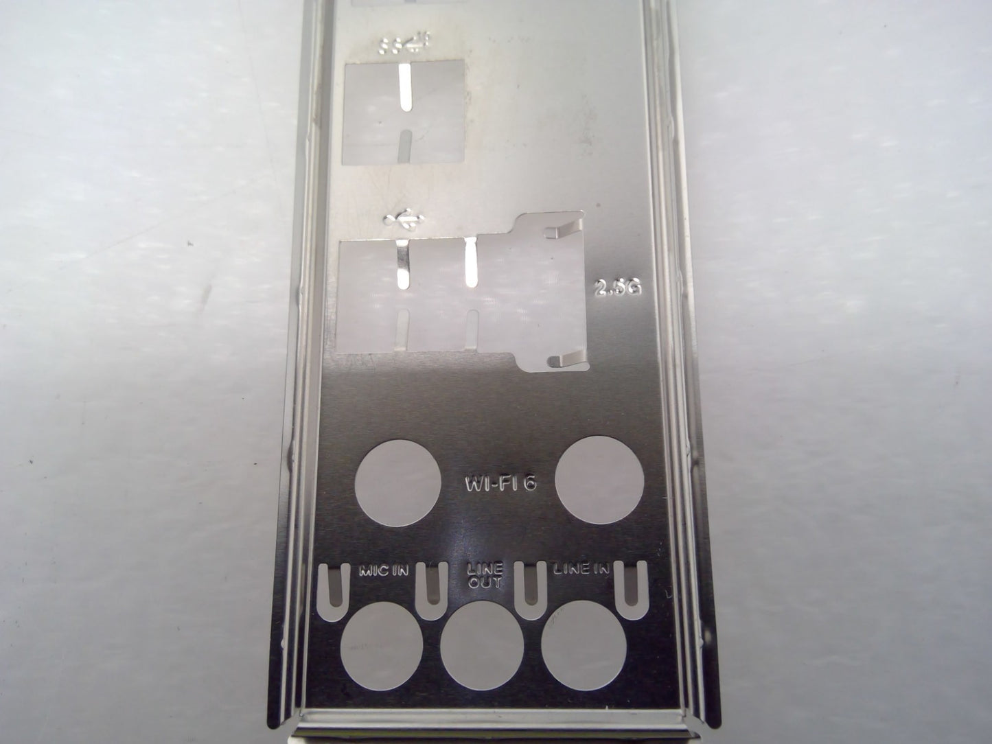 LOT OF 10 MSI Notherboard I/O Shield Backplate 2.5G WI-FI 6 3-Audio Jack BULK