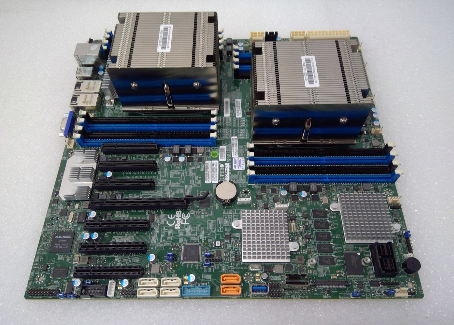 Supermicro X10DRH-CT Intel LGA2011 ATX Motherboard W/Headsink &2 Xeon E5-2640 V4