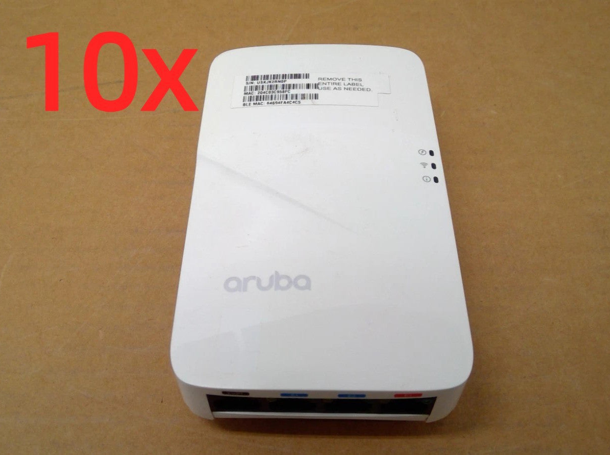 *LOT OF 10* HPE Aruba AP-303HR-US APINH303 Dual-radio Wireless Access Point