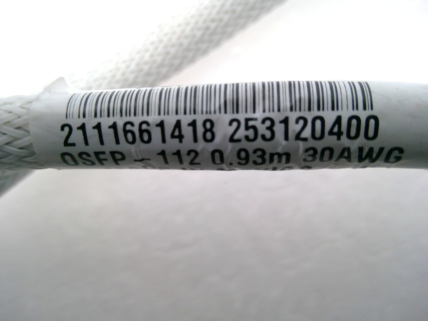Molex 800G OSFP-112 DAC Cable 0.93M 30AWG 1197034-01 Direct Attach 2111661418